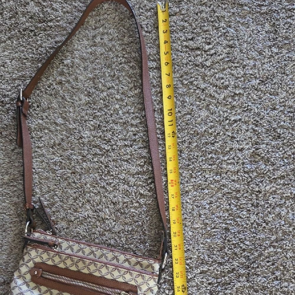 Brown Patterned Crossbody Bag - Picture 11 of 11